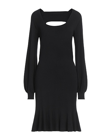 TWINSET Short dress Black 72% Viscose, 28% Polyester