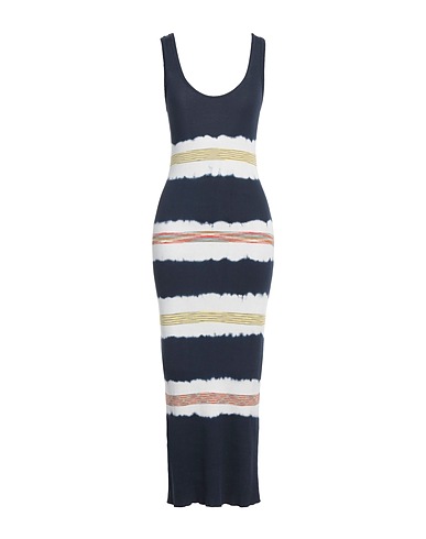 M MISSONI Langes Kleid Nachtblau 100% Baumwolle
