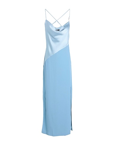 KARL LAGERFELD Long dress KARL CHARM SATIN DRESS
 Sky blue 100% Polyester