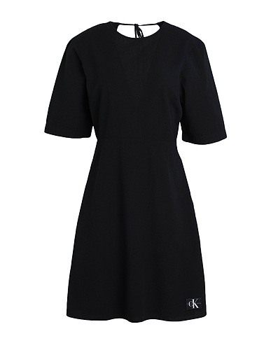 CALVIN KLEIN JEANS Vestito estivo NERO 100% Cotone