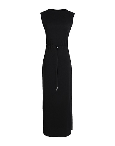 CALVIN KLEIN Long dress Black 98% Polyester, 2% Elastane