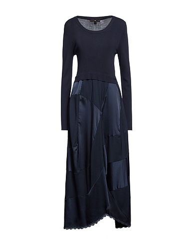 HIGH Langes Kleid Marineblau 86% Rayon, 14% Polyester