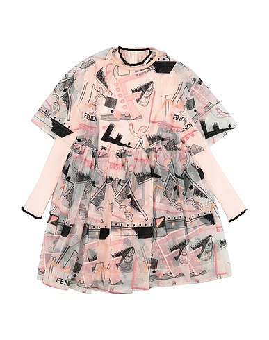FENDI Dress Blush 85% Cotton, 15% Polyester, Polyamide, Viscose