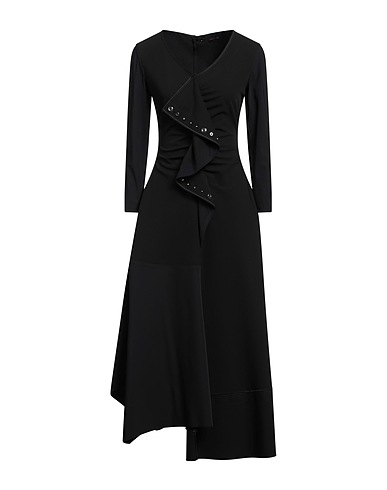 HIGH Long dress TECH Black 73% Polyester, 19% Rayon, 8% Elastane, Nylon