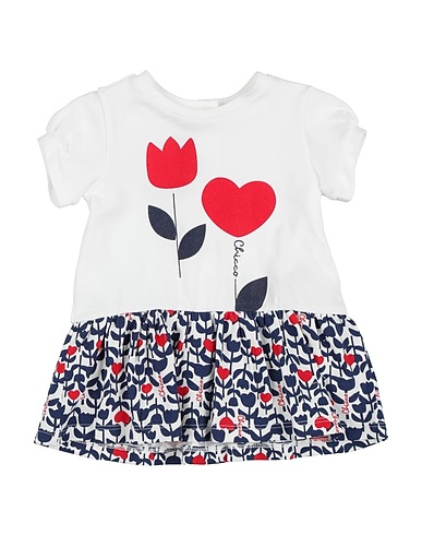 CHICCO Vestido para bebé  White 95% Cotton, 5% Elastane