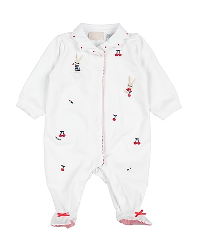 CHICCO Baby jumpsuit  White 95% Cotton, 5% Elastane