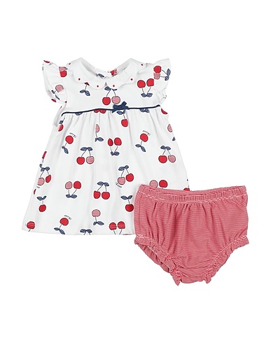 CHICCO Vestido para bebé  White 95% Cotton, 5% Elastane
