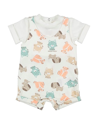 CHICCO Baby jumpsuit  Off white 100% Cotton