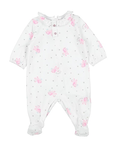 CHICCO Baby jumpsuit  White 95% Cotton, 5% Elastane