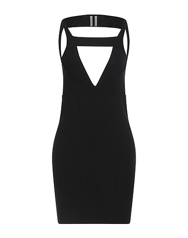 RICK OWENS Sheath dress Black 63% Viscose, 27% Polyester, 7% Polyamide, 3% Elastane