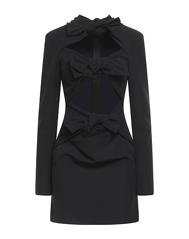 MSGM Sheath dress Black 92% Polyester, 8% Elastane