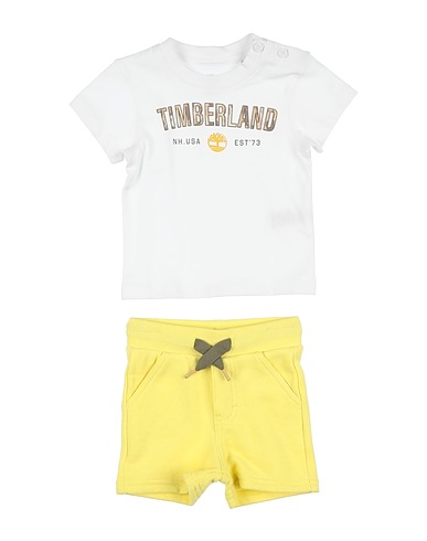 TIMBERLAND Completo Baby  Bianco 100% Cotone, Elastan