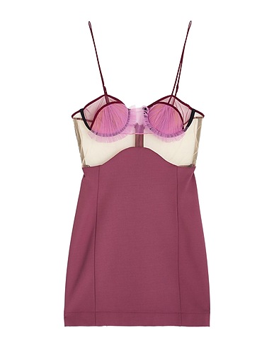 NENSI DOJAKA Short dress Garnet 83% Viscose, 12% Polyamide, 5% Elastane