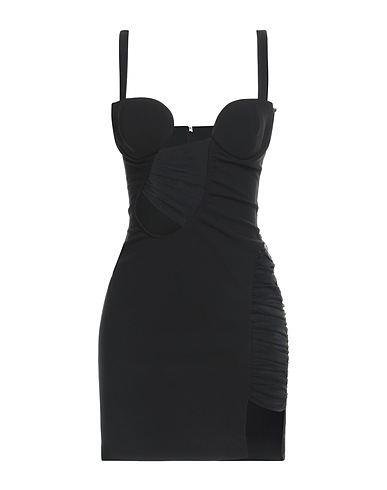 NENSI DOJAKA Sheath dress Black 83% Viscose, 12% Polyester, 5% Elastane