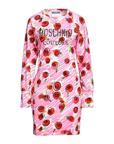 MOSCHINO Sheath dress Pink 100% Cotton