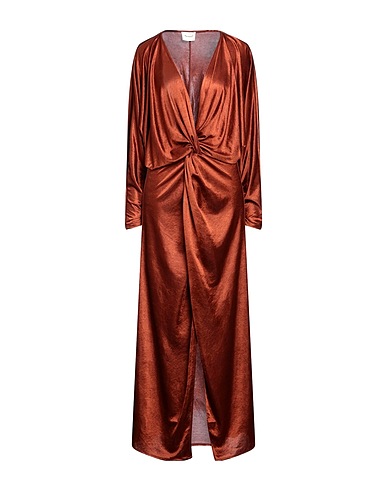 MARIUCCIA Long dress Rust 100% Polyester