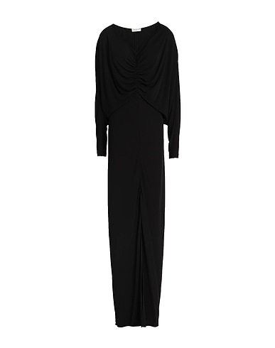 SAINT LAURENT Long dress Black 100% Viscose