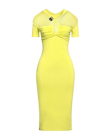 PINKO Elegant dress Lime green 92% Viscose, 8% Elastane