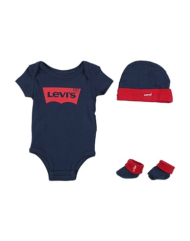 LEVI'S Baby accessories set Midnight blue 100% Cotton