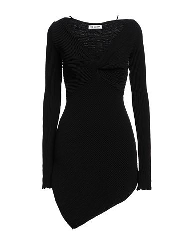 THE ATTICO Vestito corto Nero 70% Viscosa, 30% Poliestere