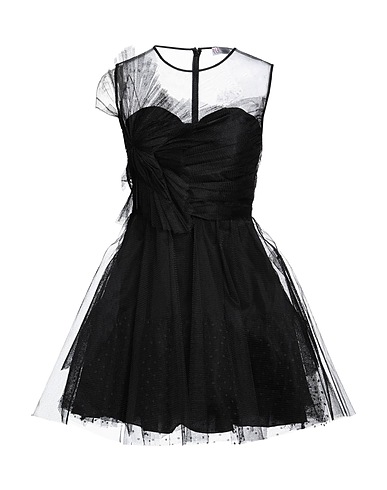 REDValentino Short dress Black 100% Polyamide, Polyester