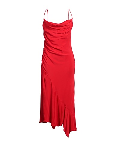 PINKO Long dress Red 70% Acetate, 30% Silk