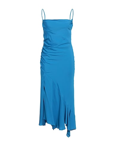PINKO Long dress Azure 70% Acetate, 30% Silk