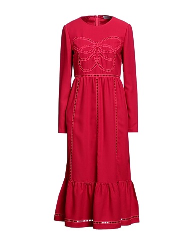 REDValentino Midi-Kleid Purpur 100% Polyester