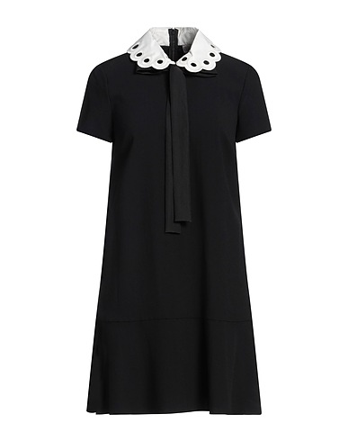 REDValentino Short dress Black 70% Acetate, 30% Viscose, Polyester