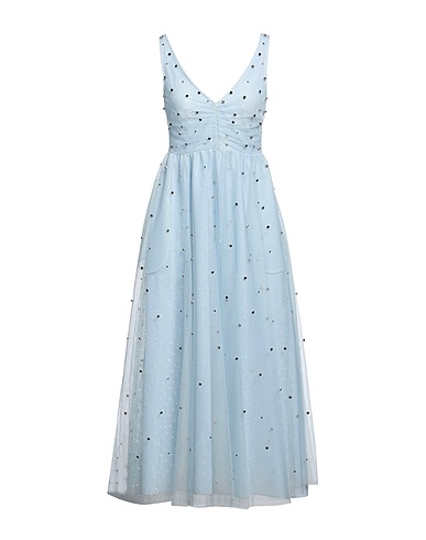 REDValentino Vestito midi Celeste 100% Poliammide