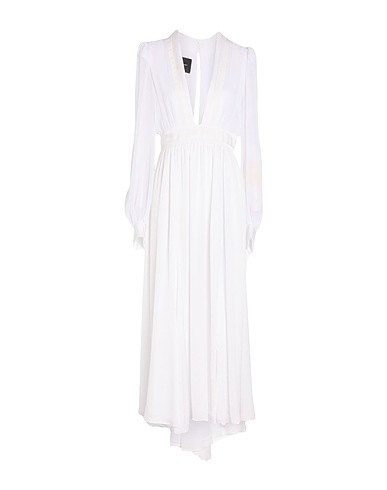PINKO Midi-Kleid Weiß 94% Polyester, 6% Elastan