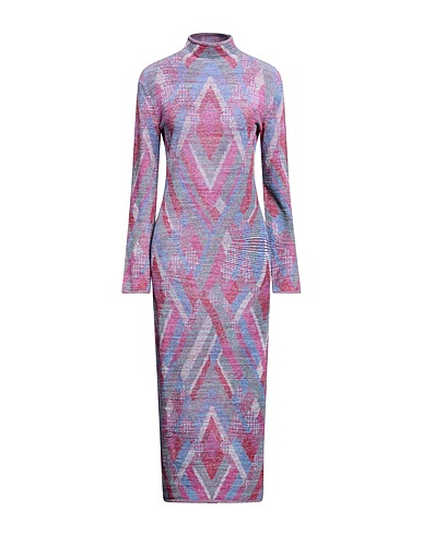 EMPORIO ARMANI Long dress Garnet 50% Viscose, 49% Polyamide, 1% Elastane