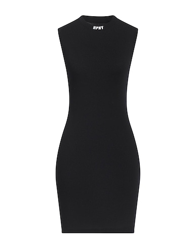 HERON PRESTON Sheath dress Black 72% Viscose, 28% Polyester