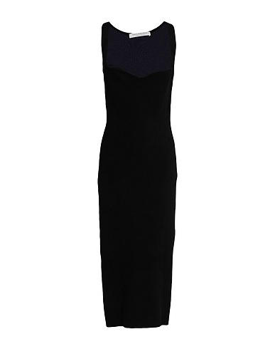 PHILOSOPHY di LORENZO SERAFINI Midi dress Black 52% Viscose, 48% Polyamide, Elastane