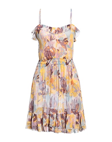 M MISSONI Short dress Yellow 100% Silk