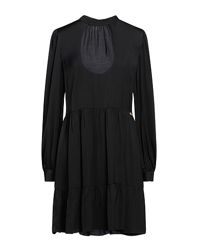 TWINSET Robe courte Noir 100% Viscose