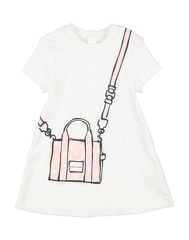 MARC JACOBS Vestido para bebé  White 100% Cotton, Elastane