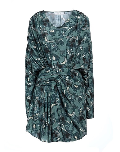 IRO Short dress Military green 100% Viscose