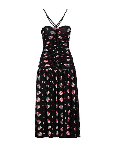 ULLA JOHNSON Midi dress Black 100% Cotton