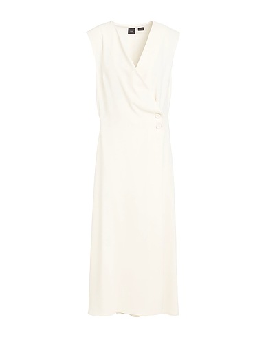 PINKO Midi dress Beige 98% Polyester, 2% Elastane