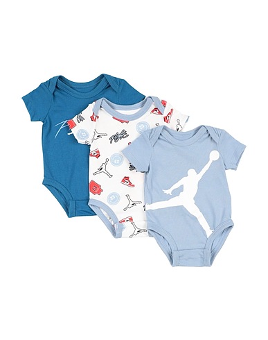 JORDAN Baby bodysuit JUMPMAN FLIGHT PATCH AOP SET
 White 60% Cotton, 40% Polyester