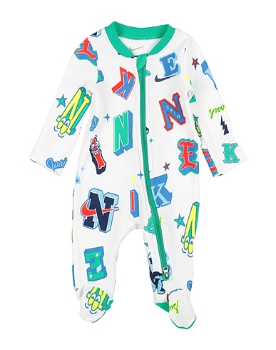 NIKE Baby jumpsuit B NSW NEXT GEN AOP FOOTED CO
 White 100% Cotton