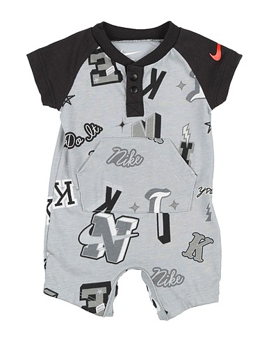 NIKE Baby jumpsuit  B NSW NEXT GEN AOP TEE ROMPER
 Light grey 60% Cotton, 40% Polyester