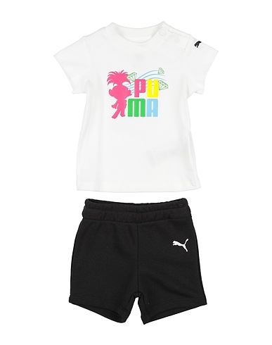 PUMA Baby co-ord  PUMA X TROLLS Minicats Tee & Shorts Set
 Off white 100% Cotton, Polyester
