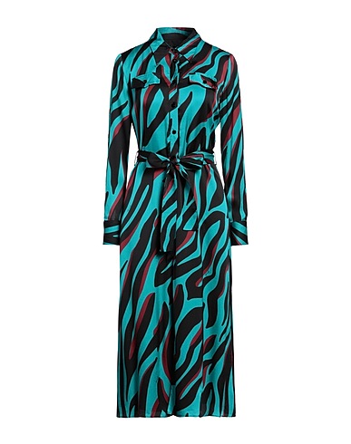 PINKO Midi dress Turquoise 100% Viscose