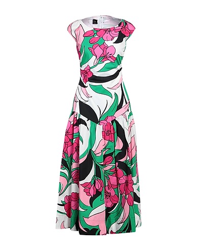 PINKO Midi dress Fuchsia 100% Cotton