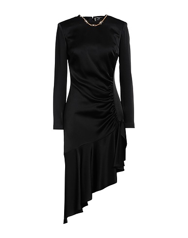 ELISABETTA FRANCHI Short dress Black 66% Acetate, 34% Viscose