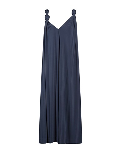 JIL SANDER Midi dress Slate blue 94% Viscose, 6% Elastane