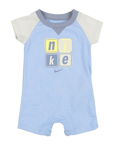 NIKE Strampelanzug für Babys SS SHORT ROMPER
 Hellblau 60% Baumwolle, 40% Polyester