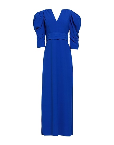 FARA FIESTA Long dress Bright blue 100% Polyester